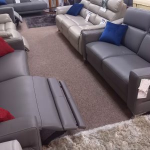 Roma - 3 seater power recliner and 2 seater static 3