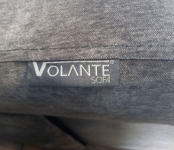 Volante Sofa - Grey fabric 3 seater power recliner & 2 seater static 3