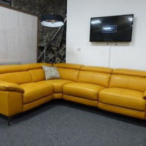 Orange Corner Sofa 1