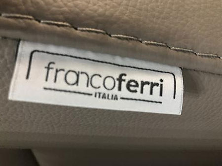 Francoferri Italia Nina - Leather 3 seater power recliner & 2 seater static 3