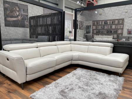 Milano Grey/White Corner Sofa 2
