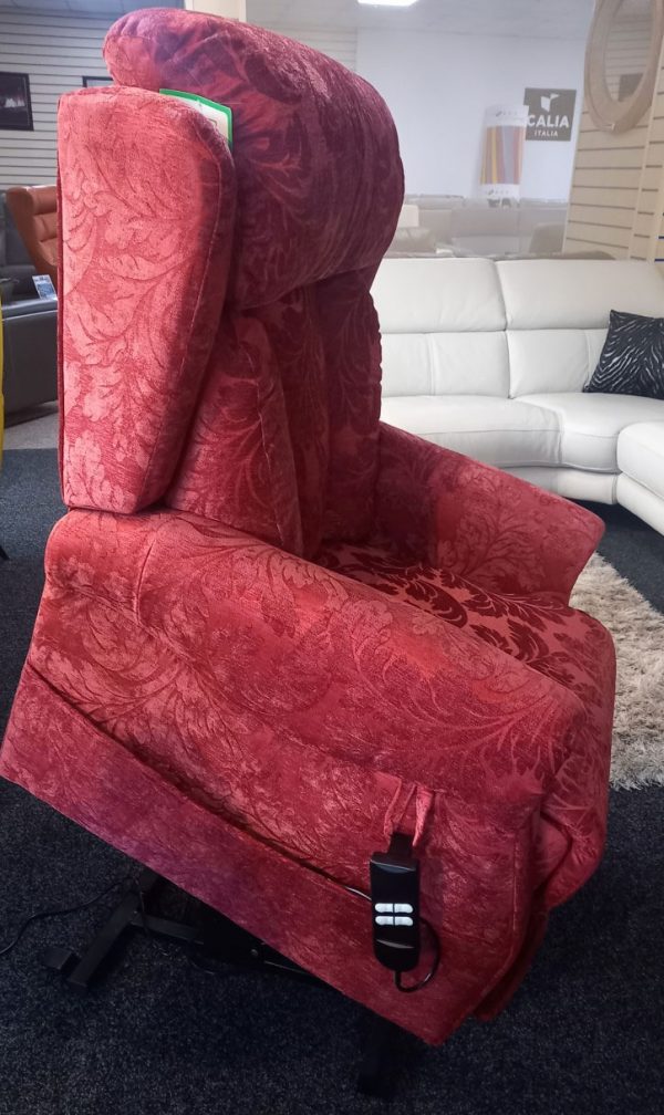 Red Fabric Electric Arm Chair