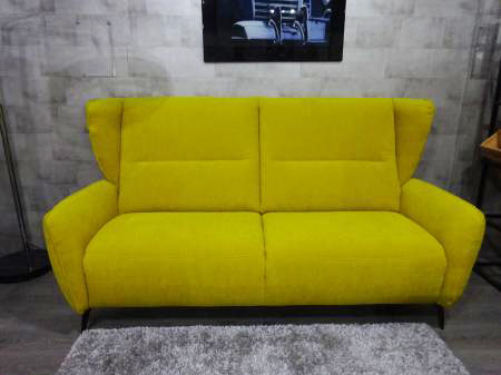 Yellow Fabric Sofa Set 6