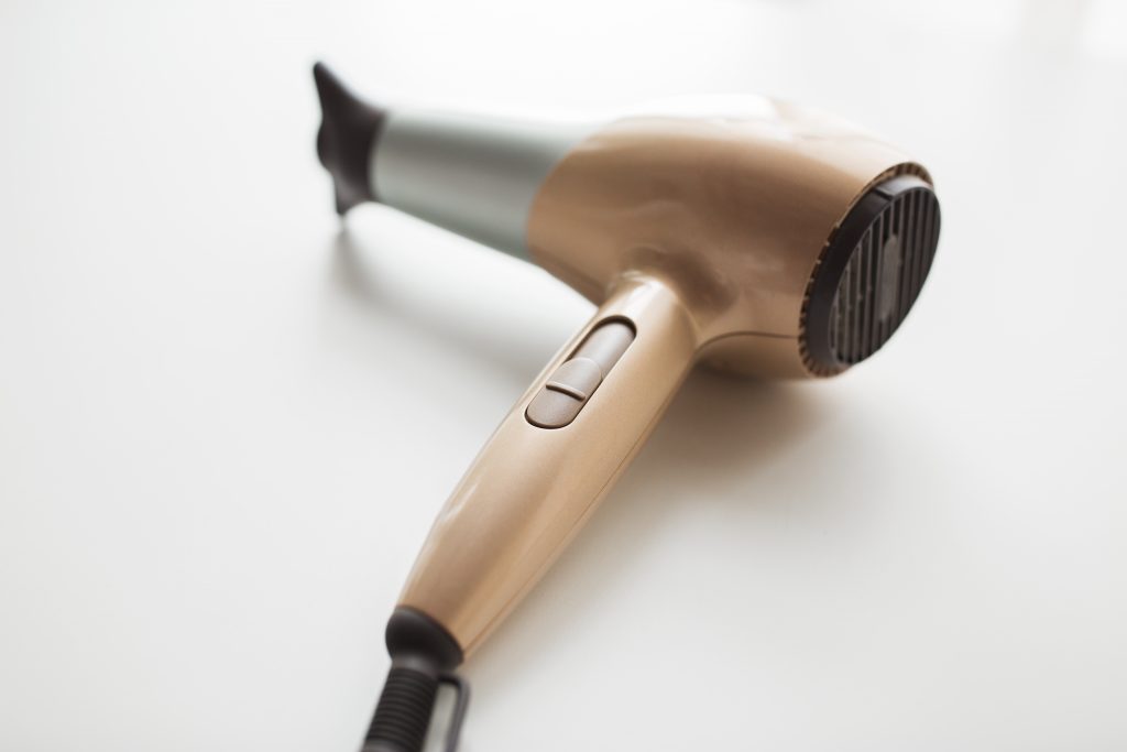hairdryer on a table 